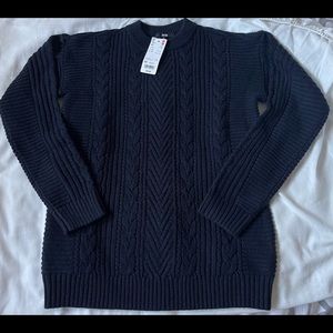 NWT Uniqlo Wool Cableknit Sweater